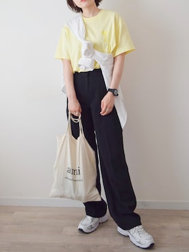 「ami（アミ）のアイテム」を使った、かほこ。さん（レディース・162cm）の夏コーディネート