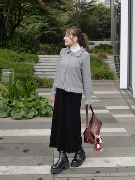 「アイテム（ワンピース/ドレス）」を使った、かほこ。さん（レディース・162cm）の秋コーディネート