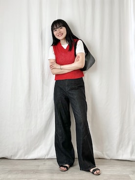 「FREAK'S STORE（フリークスストア）のアイテム（シューズ）」を使った、かほこ。さん（レディース・162cm）の夏コーディネート
