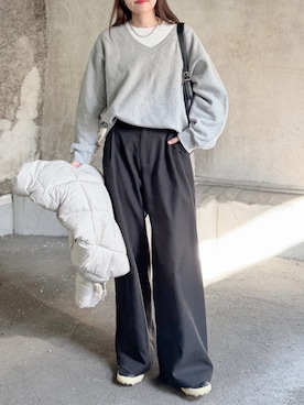 「Formeque（フォルミーク）のアイテム」を使った、かほこ。さん（レディース・162cm）の冬コーディネート