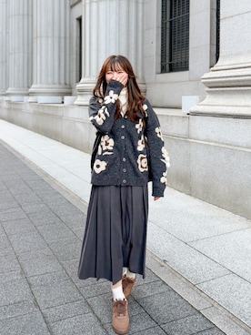 「NEUNA（ヌナ）のアイテム」を使った、かほこ。さん（レディース・162cm）の冬コーディネート