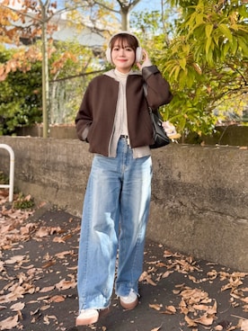 かほこ。さん（レディース・162cm）の冬コーディネート