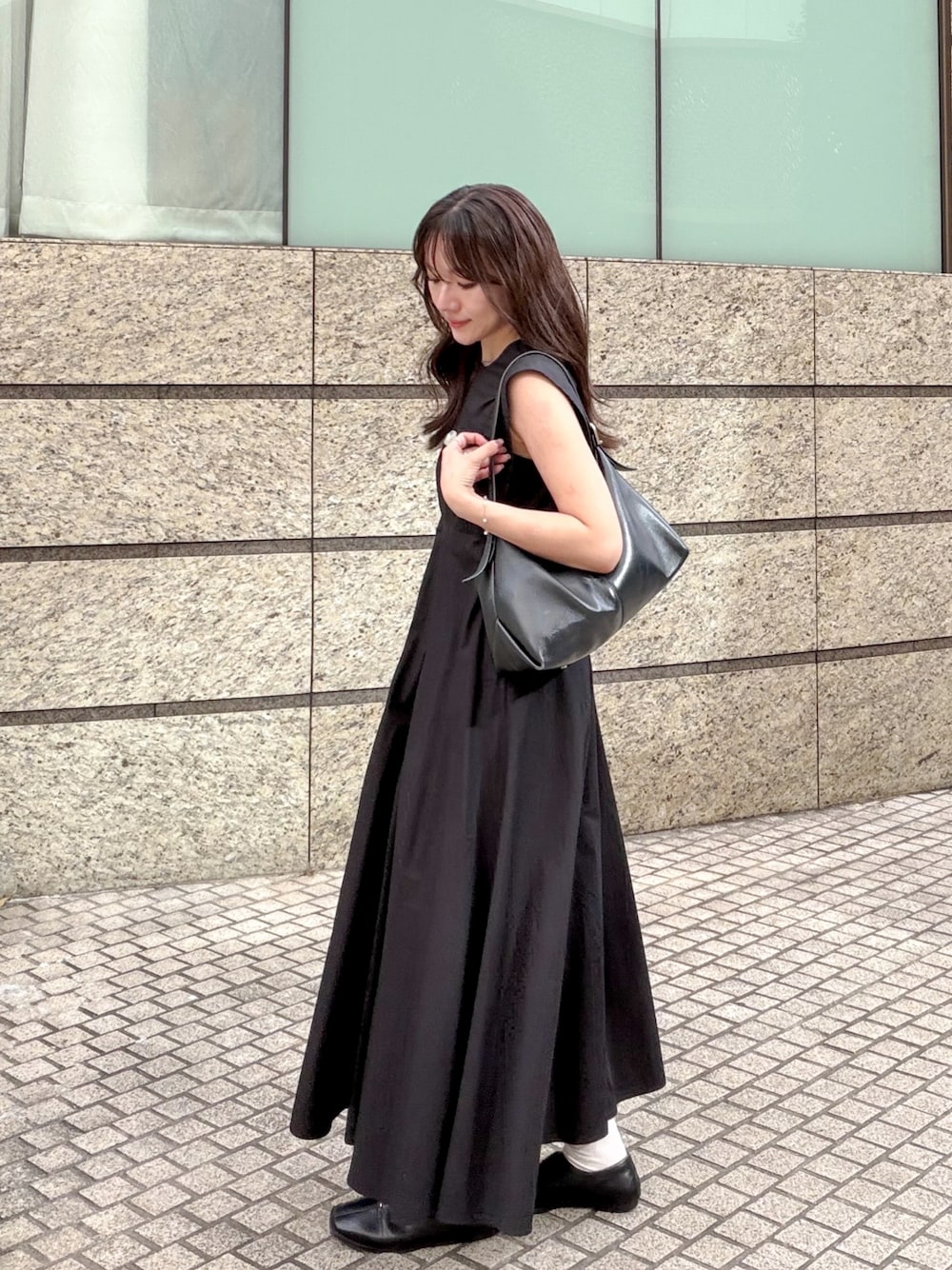 CLANE/クラネ】SQUARE SLEEVE ONE PIECE/スクエアスリーブワンピースを