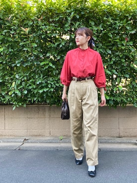 「KATHARINE ROSS（キャサリンロス）のアイテム（財布/小物）」を使った、かほこ。さん（レディース・162cm）の秋コーディネート
