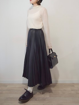 「アイテム（ハンチング/ベレー帽）」を使った、かほこ。さん（レディース・162cm）の秋コーディネート