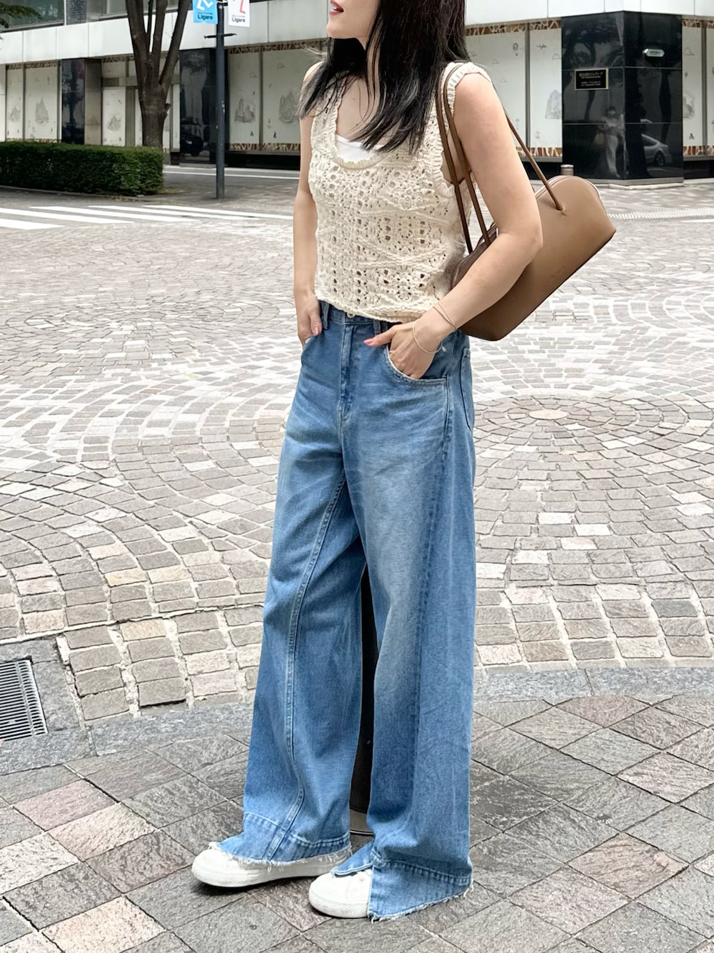【主役トップス】DIESEL タンクトップ 大人カジュアル 夏コーデ かほこ。|ZARAのタンクトップを使ったコーディネート - WEAR
