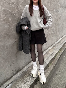 かほこ。さん(レディース・162cm)の冬コーディネート