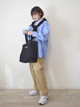 「H&M（エイチ・アンド・エム）のアイテム（カーディガン/ボレロ）」を使った、かほこ。さん（レディース・162cm）の秋コーディネート