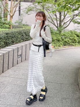 かほこ。さん（レディース・162cm）の春コーディネート