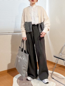 「ISOOK（アイスー）のアイテム」を使った、かほこ。さん（レディース・162cm）の春コーディネート