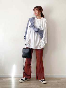 「KALENO（カレノ）のアイテム」を使った、かほこ。さん（レディース・162cm）の秋コーディネート