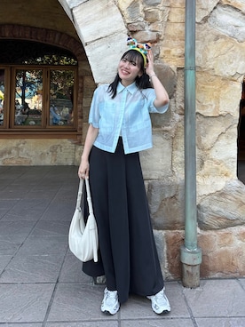 「Formeque（フォルミーク）のアイテム（トップス）」を使った、かほこ。さん（レディース・162cm）の夏コーディネート