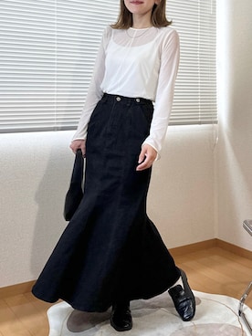 「amel（エイメル）のアイテム」を使った、かほこ。さん（レディース・162cm）の夏コーディネート