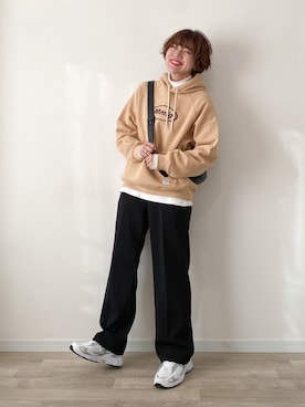 「DHOLIC（ディーホリック）のアイテム（ボディバッグ/ウエストポーチ）」を使った、かほこ。さん（レディース・162cm）の秋コーディネート