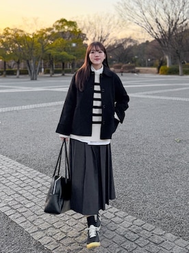 「NEUNA（ヌナ）のアイテム」を使った、かほこ。さん（レディース・162cm）の冬コーディネート