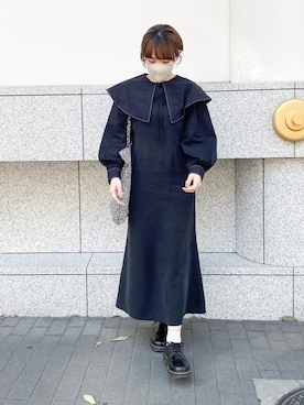 「Dr. Martens（ドクターマーチン）のDr.Martens / ドクターマーチン 1461 3EYE GIBSON SHOE 3ホール ギブソン シューズ ブーツ（ブーツ）」を使った、かほこ。さん（レディース・162cm）の春コーディネート