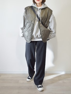 「ROTHCO（ロスコ）のアイテム（その他アウター）」を使った、かほこ。さん（レディース・162cm）の秋コーディネート