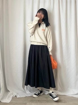 「SANSeLF（サンセルフ）のアイテム」を使った、かほこ。さん（レディース・162cm）の秋コーディネート