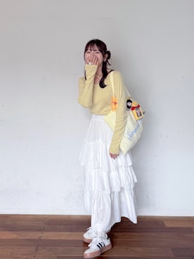 「CLEA（クレア）のアイテム」を使った、かほこ。さん（レディース・162cm）の春コーディネート