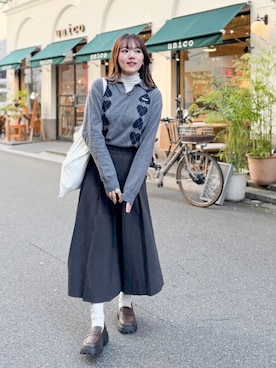 かほこ。さん（レディース・162cm）の冬コーディネート