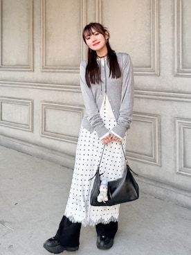 「STYLEMIXER（スタイルミキサー）のアイテム」を使った、かほこ。さん（レディース・162cm）の春コーディネート