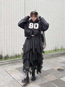 「アイテム（バックパック/リュック）」を使った、かほこ。さん（レディース・162cm）の秋コーディネート