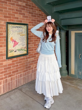 「un/neu（アンノイ）のアイテム」を使った、かほこ。さん（レディース・162cm）の春コーディネート