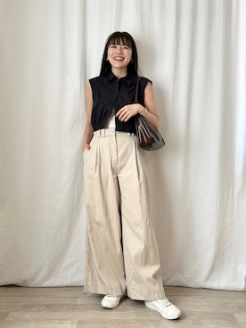 「YEOMIMのアイテム」を使った、かほこ。さん（レディース・162cm）の夏コーディネート