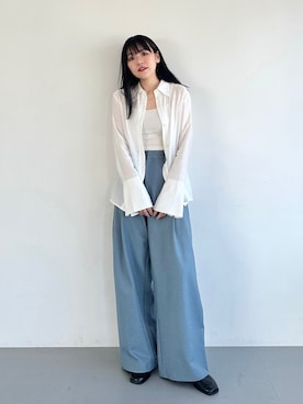 「Formeque（フォルミーク）のアイテム（トップス）」を使った、かほこ。さん（レディース・162cm）の秋コーディネート