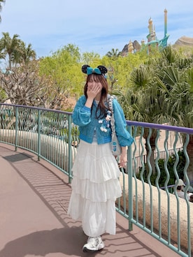 「un/neu（アンノイ）のアイテム」を使った、かほこ。さん（レディース・162cm）の春コーディネート