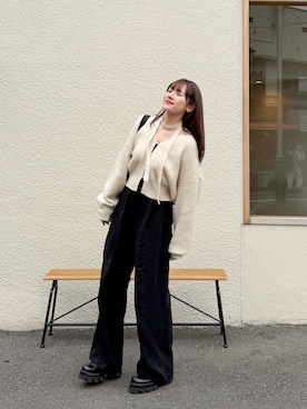 「hellam（へラム）のアイテム」を使った、かほこ。さん（レディース・162cm）の冬コーディネート