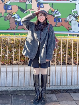 「Steven Alan（スティーブンアラン）のアイテム」を使った、かほこ。さん（レディース・162cm）の冬コーディネート