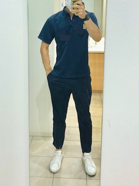 「glimmer（グリマー）のアイテム」を使った、RTさん（メンズ・177cm）の夏コーディネート