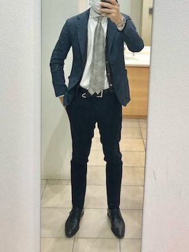 「FRANCO BASSI（フランコバッシ）のアイテム」を使った、RTさん（メンズ・177cm）の秋コーディネート