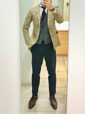 「感動パンツ」｜RTさん（メンズ・177cm）の秋コーディネート