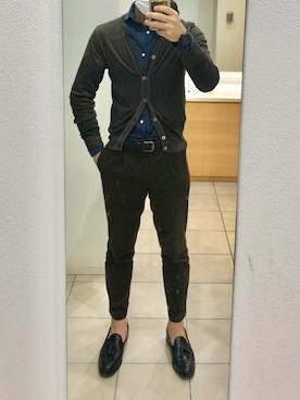 「アイテム（レッグウェア）」を使った、RTさん（メンズ・177cm）の春コーディネート