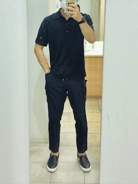 「クールビズ」｜「UNIQLO（ユニクロ）のアイテム」を使った、RTさん（メンズ・177cm）の夏コーディネート