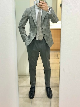 「FRANCO BASSI（フランコバッシ）のアイテム」を使った、RTさん（メンズ・177cm）の春コーディネート