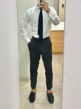 「クールビズ」｜「UNIQLO（ユニクロ）のアイテム」を使った、RTさん（メンズ・177cm）の夏コーディネート