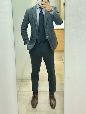 「TAKEO KIKUCHI（タケオキクチ）のアイテム（テーラードジャケット）」を使った、RTさん（メンズ・177cm）の春コーディネート