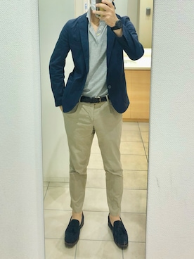 「GIANNETTO（ジャンネット）のアイテム」を使った、RTさん（メンズ・177cm）の夏コーディネート