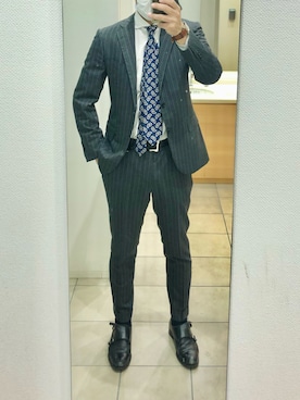 「FRANCO BASSI（フランコバッシ）のアイテム」を使った、RTさん（メンズ・177cm）の冬コーディネート