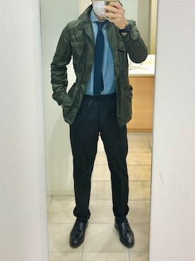 「ASPESI（アスペジ）のアイテム（ジャケット/アウター）」を使った、RTさん（メンズ・177cm）の春コーディネート