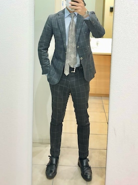 「FRANCO BASSI（フランコバッシ）のアイテム」を使った、RTさん（メンズ・177cm）の冬コーディネート