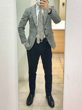「FRANCO BASSI（フランコバッシ）のアイテム」を使った、RTさん（メンズ・177cm）の春コーディネート
