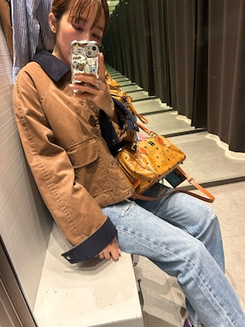 「MCM（エムシーエム）のアイテム」を使った、M𓅜さん（レディース・161cm）の冬コーディネート