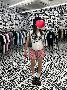 「HYSTERIC GLAMOUR（ヒステリックグラマー）のアイテム」を使った、M𓅜さん（レディース・161cm）の夏コーディネート