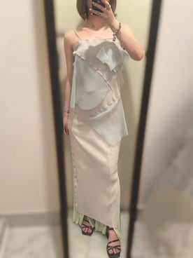 kotohayokozawa(コトハヨコザワ) 別注シースルーキャミソールドレス kotohayokozawa（コトハヨコザワ）の「【kotohayokozawa