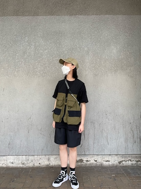 「Carhartt（カーハート）のカーハート ストラップバックキャップ ODESSA  CHARHARTT（キャップ）」を使った、w.s.sさん（レディース・160cm）の春コーディネート