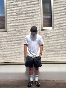 「アイテム（Tシャツ/カットソー）」を使った、RWCさん（メンズ・168cm）の夏コーディネート